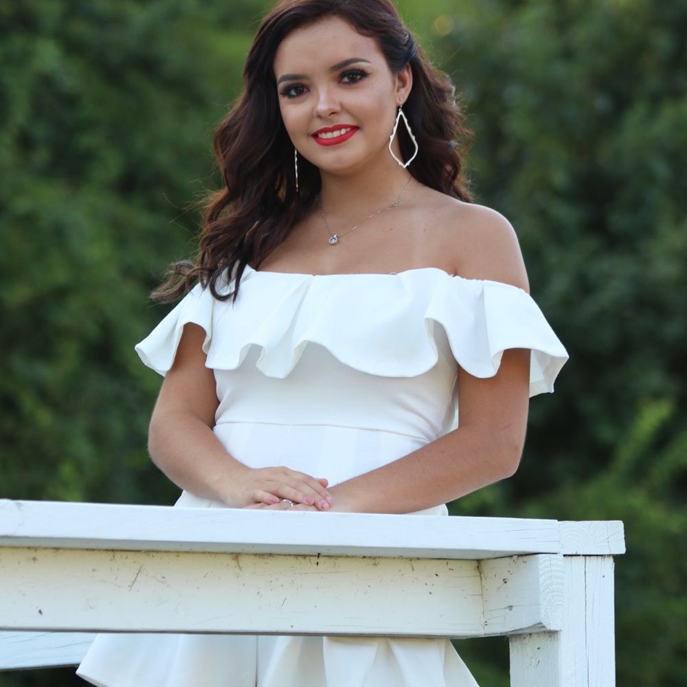 Lauras Boutique White Romper Dress